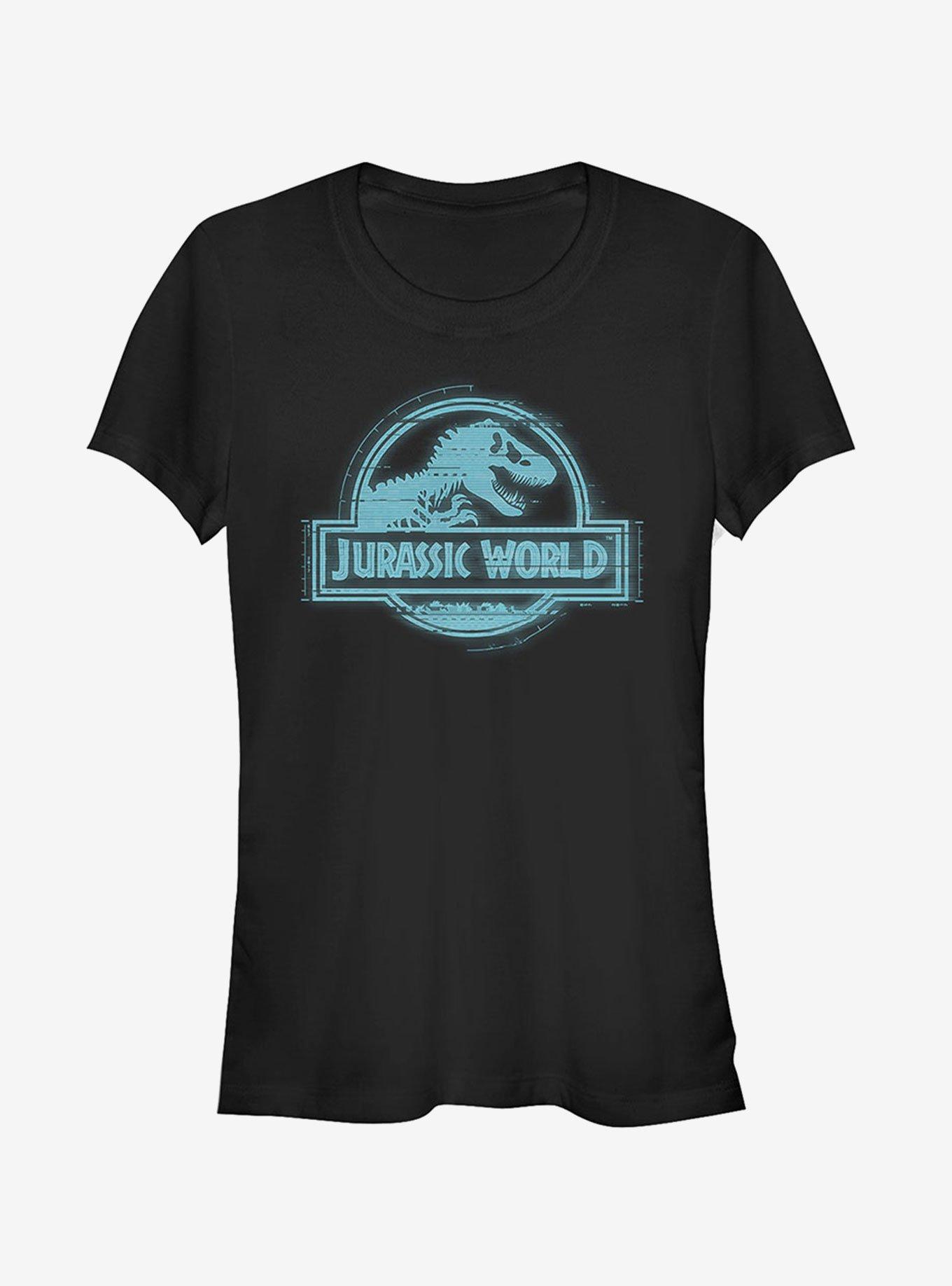 Jurassic World Fallen Kingdom Glitch Logo Girls T-Shirt, , hi-res