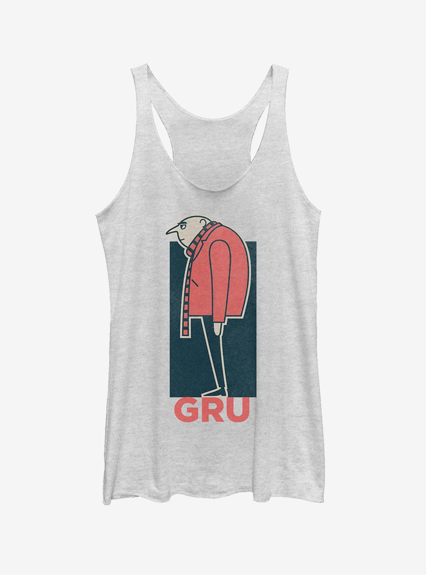 Gru Profile Girls Tank, WHITE HTR, hi-res