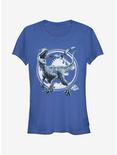 Jurassic World Fallen Kingdom Dinosaur Battle Girls T-Shirt, ROYAL, hi-res