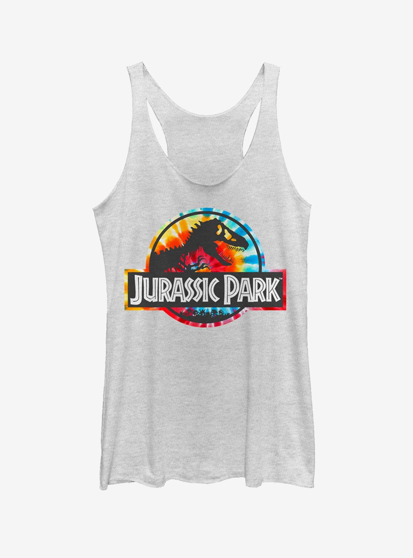 Groovy Tie-Dye Logo Girls Tank, WHITE HTR, hi-res
