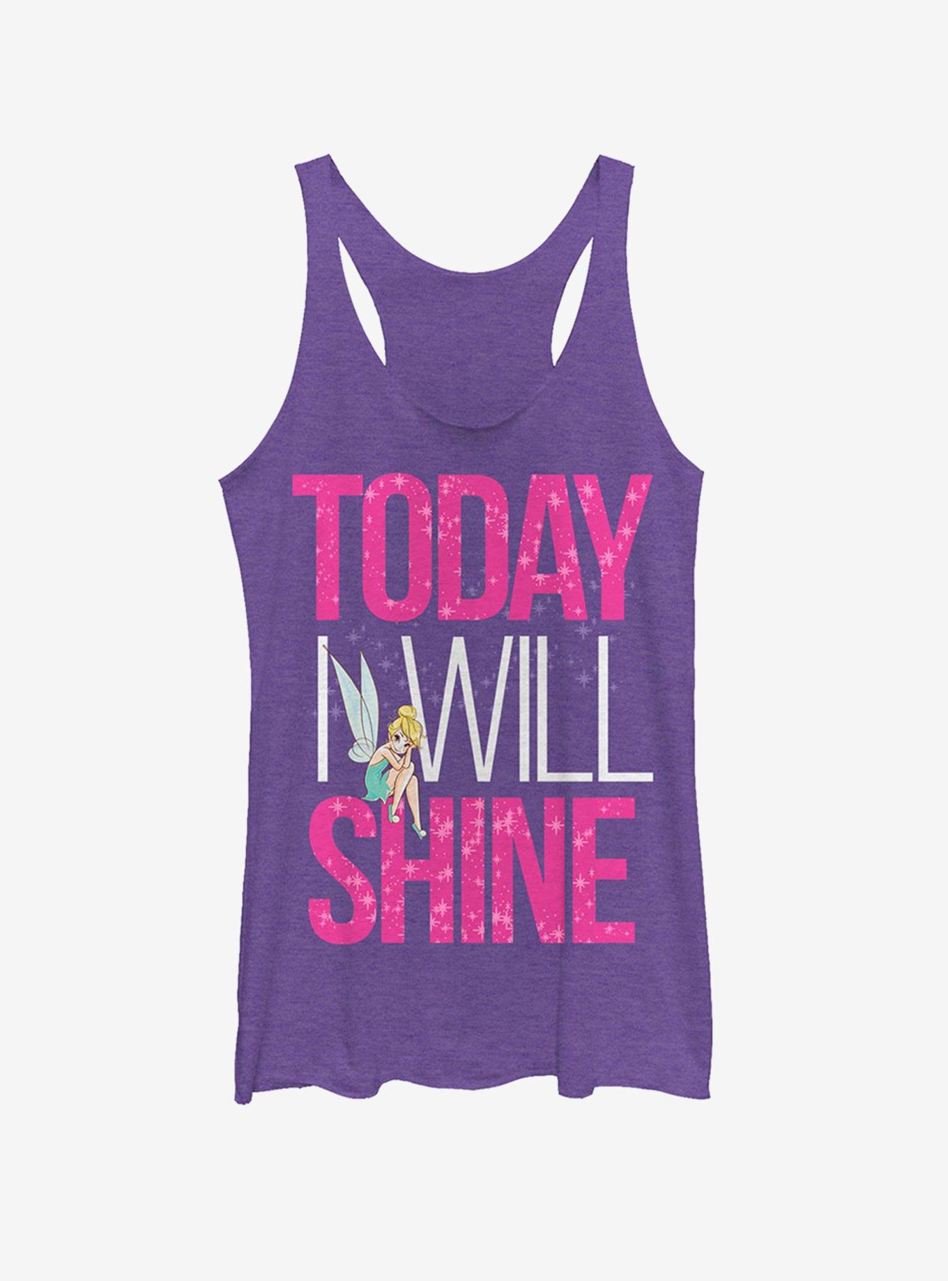 Disney Tinker Bell Shine Girls Tank, PUR HTR, hi-res