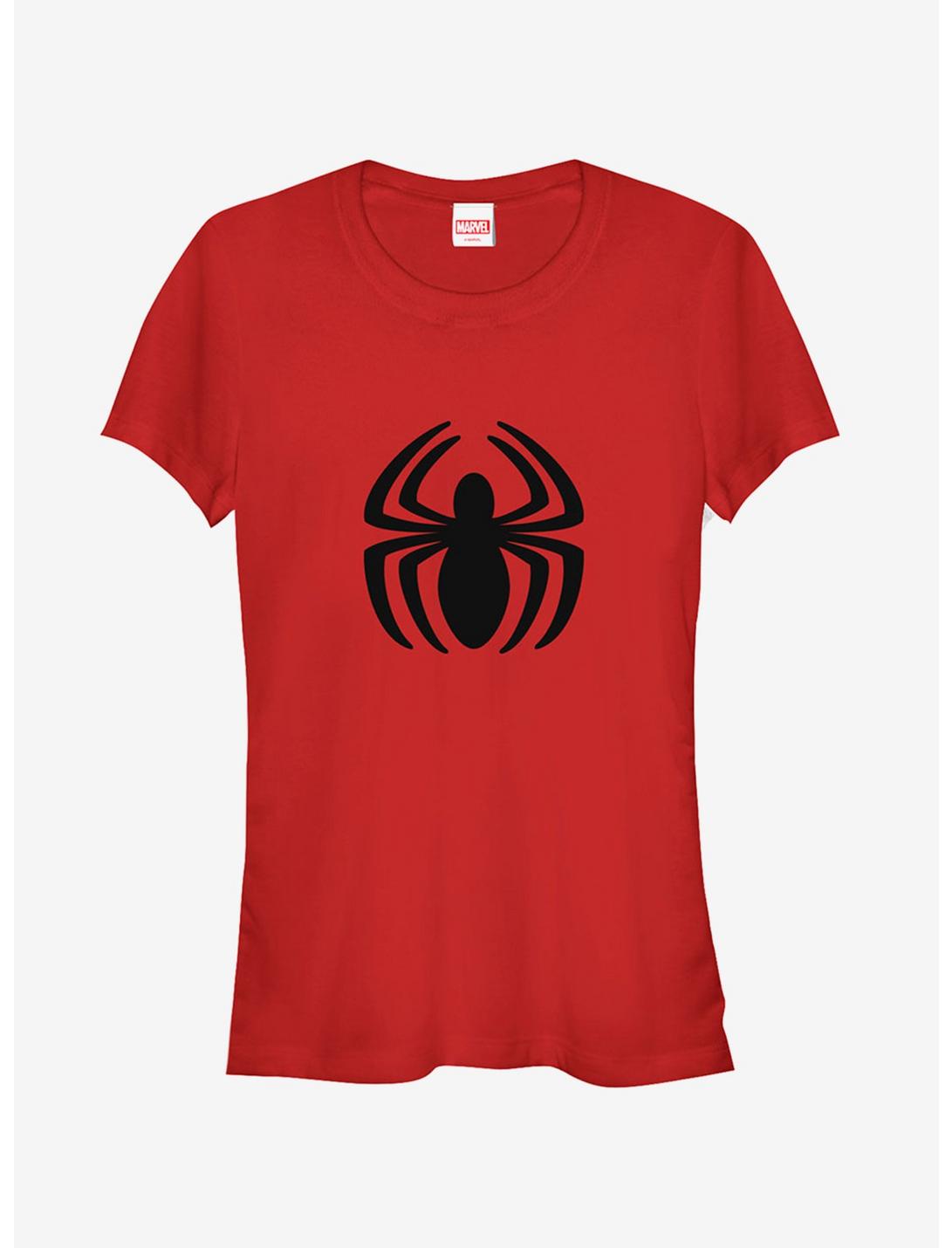 Marvel Spider-Man Eight-legged Logo Girls T-Shirt, RED, hi-res