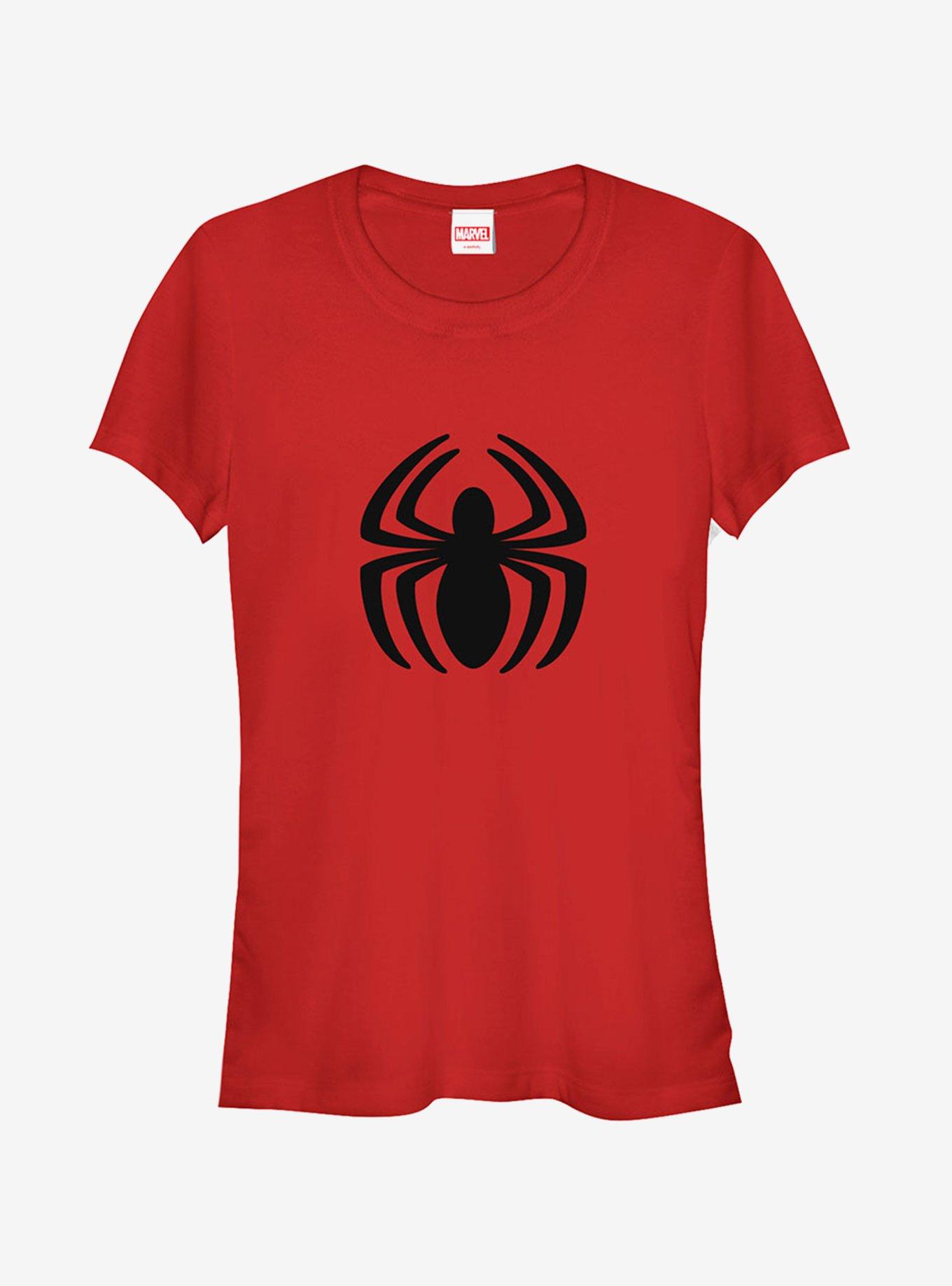 Marvel Spider-Man Eight-legged Logo Girls T-Shirt, RED, hi-res