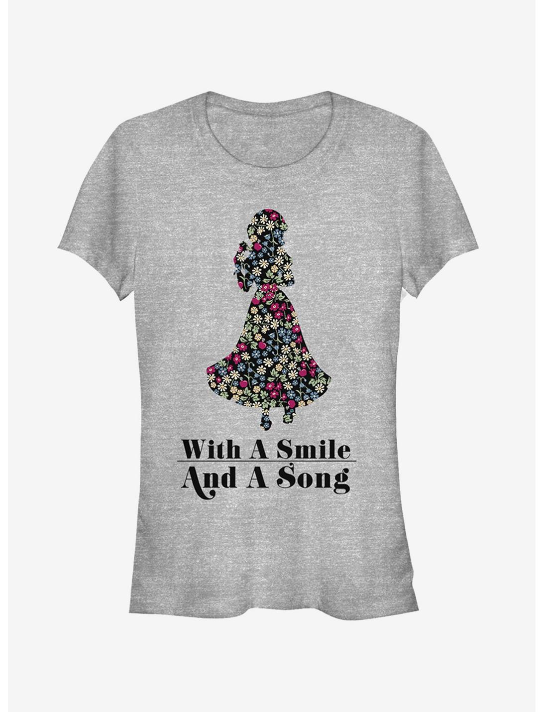 Disney With A Smile Girls T-Shirt, ATH HTR, hi-res