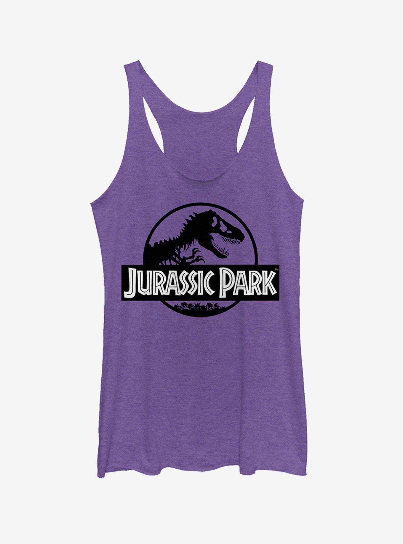 Black and White Logo Girls Tank, PUR HTR, hi-res