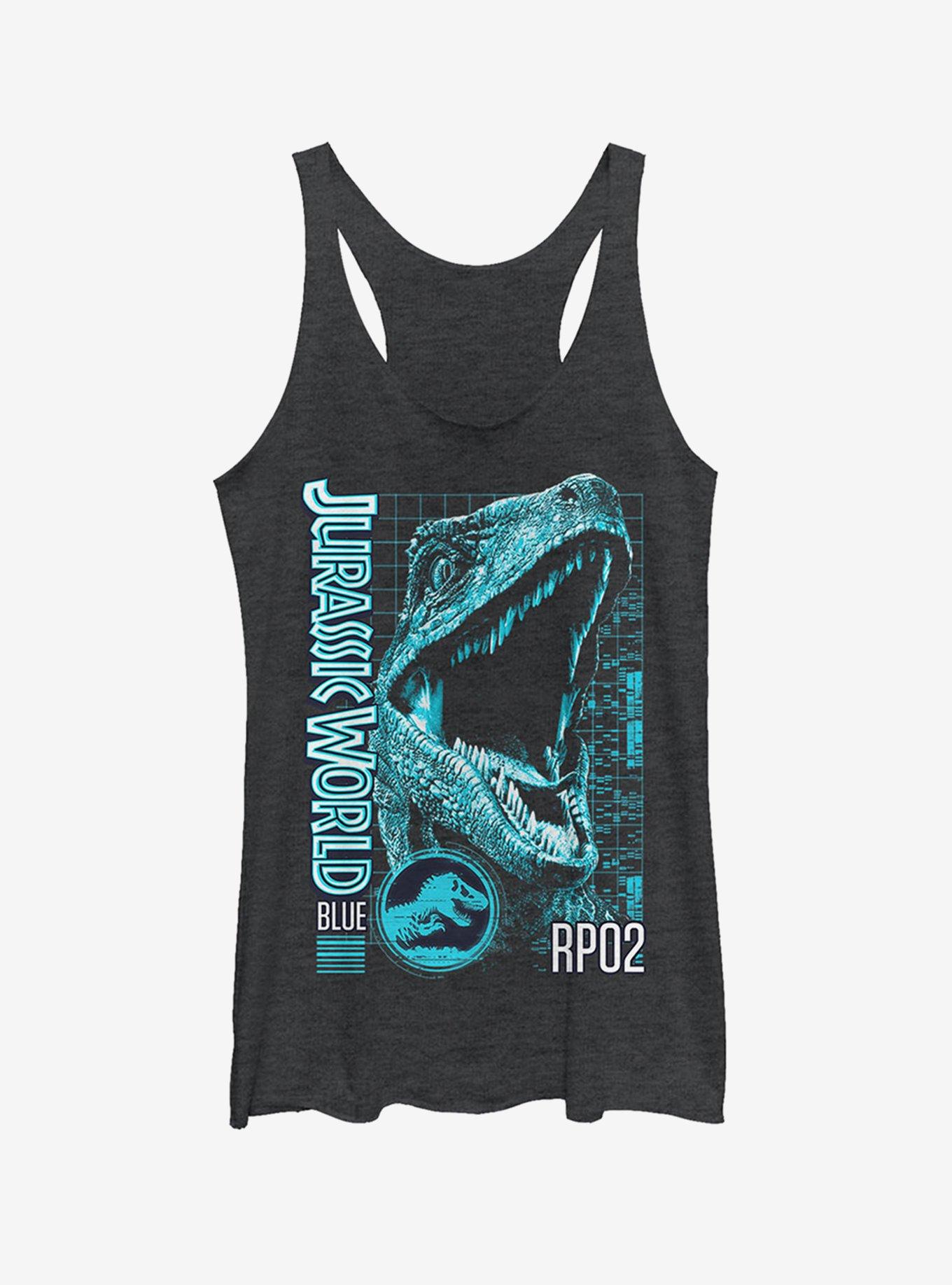 Jurassic World Fallen Kingdom Blue Portrait Girls Tank, , hi-res
