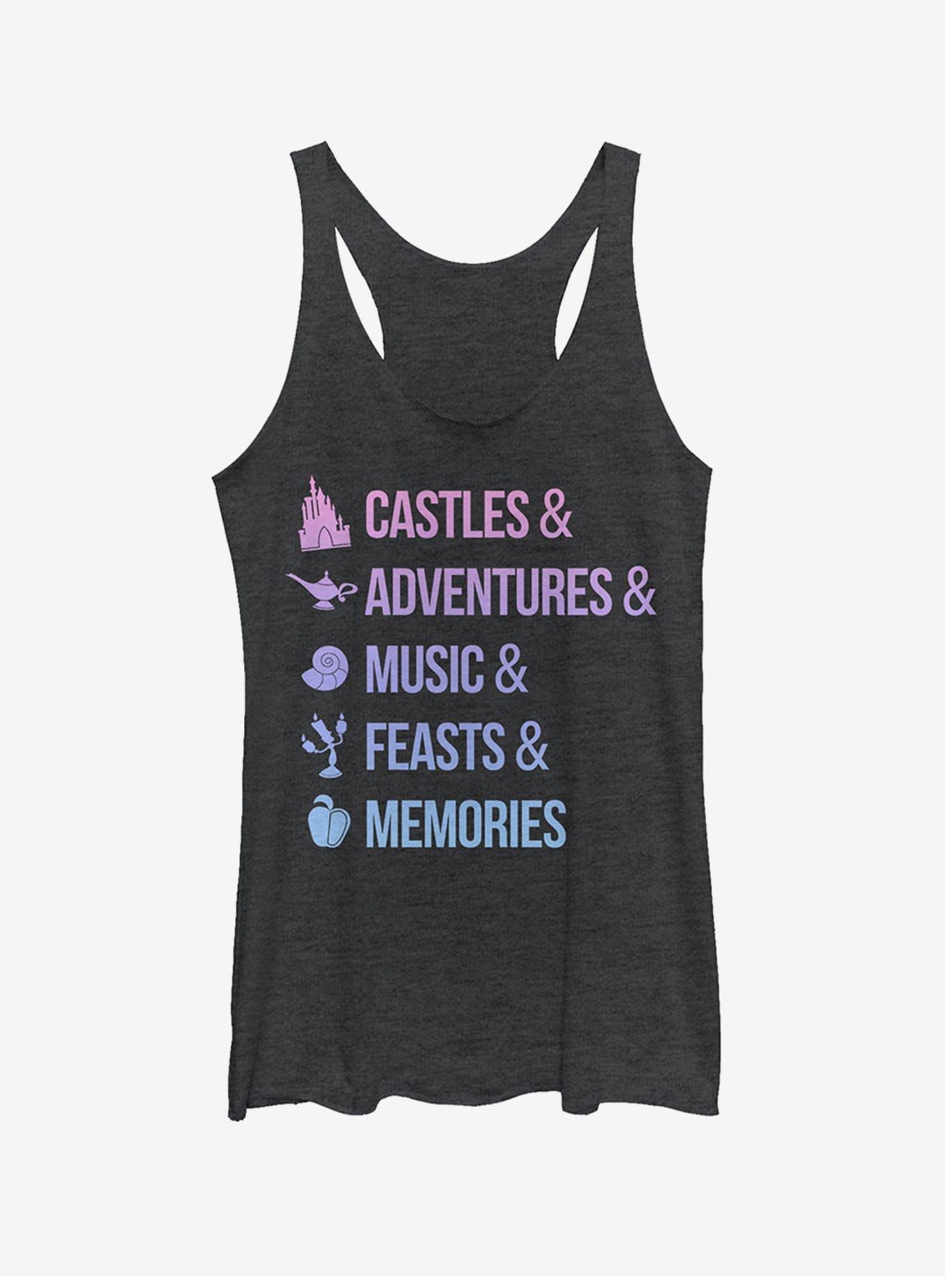 Disney Princess Keywords Girls Tank, BLK HTR, hi-res