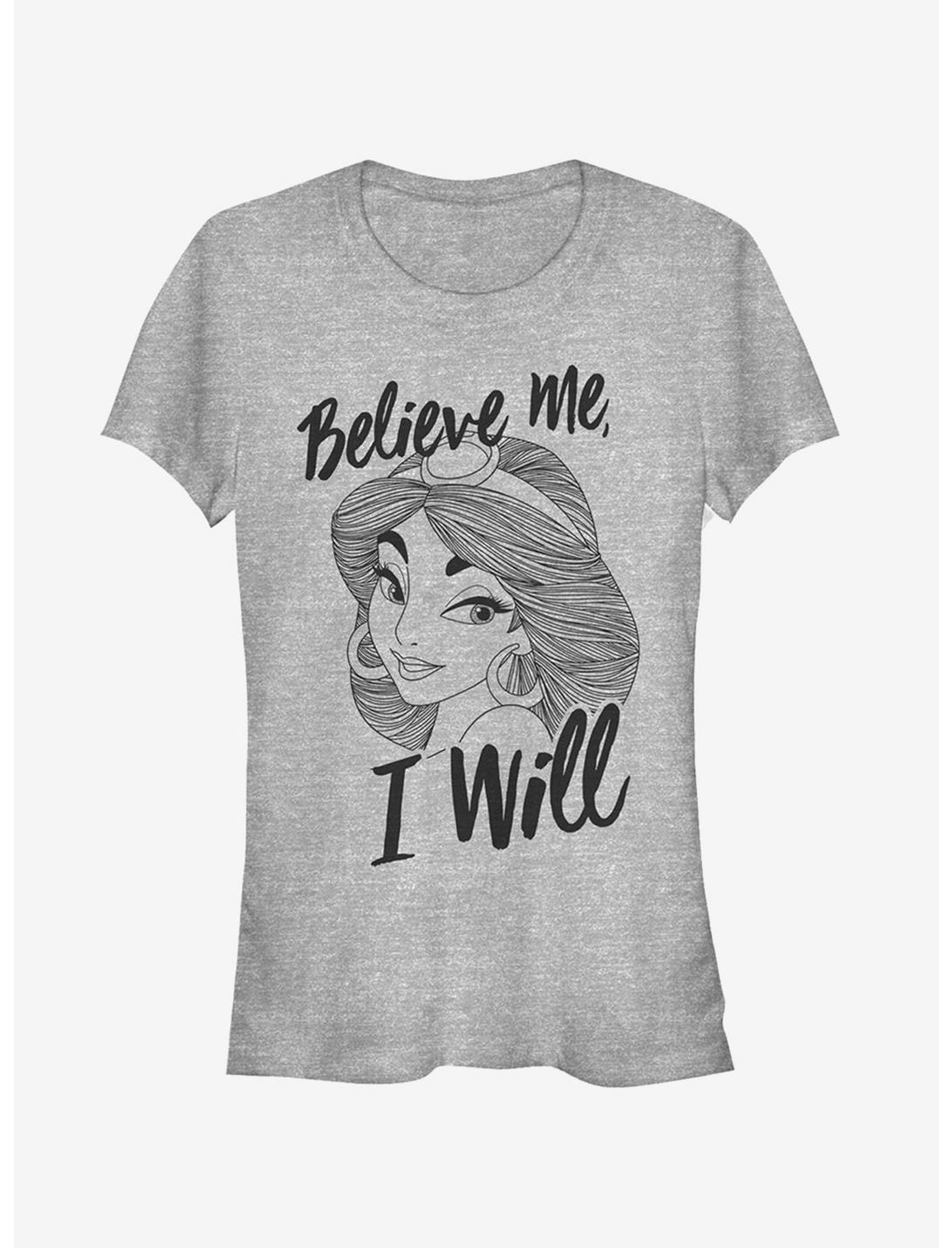 Disney Jasmine Believe Me Girls T-Shirt, ATH HTR, hi-res