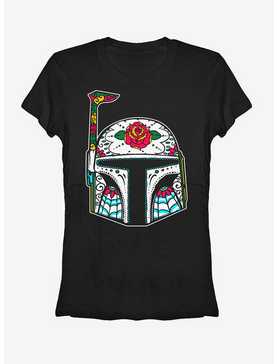 Rose Sugar Skull Boba Fett Girls T-Shirt, , hi-res