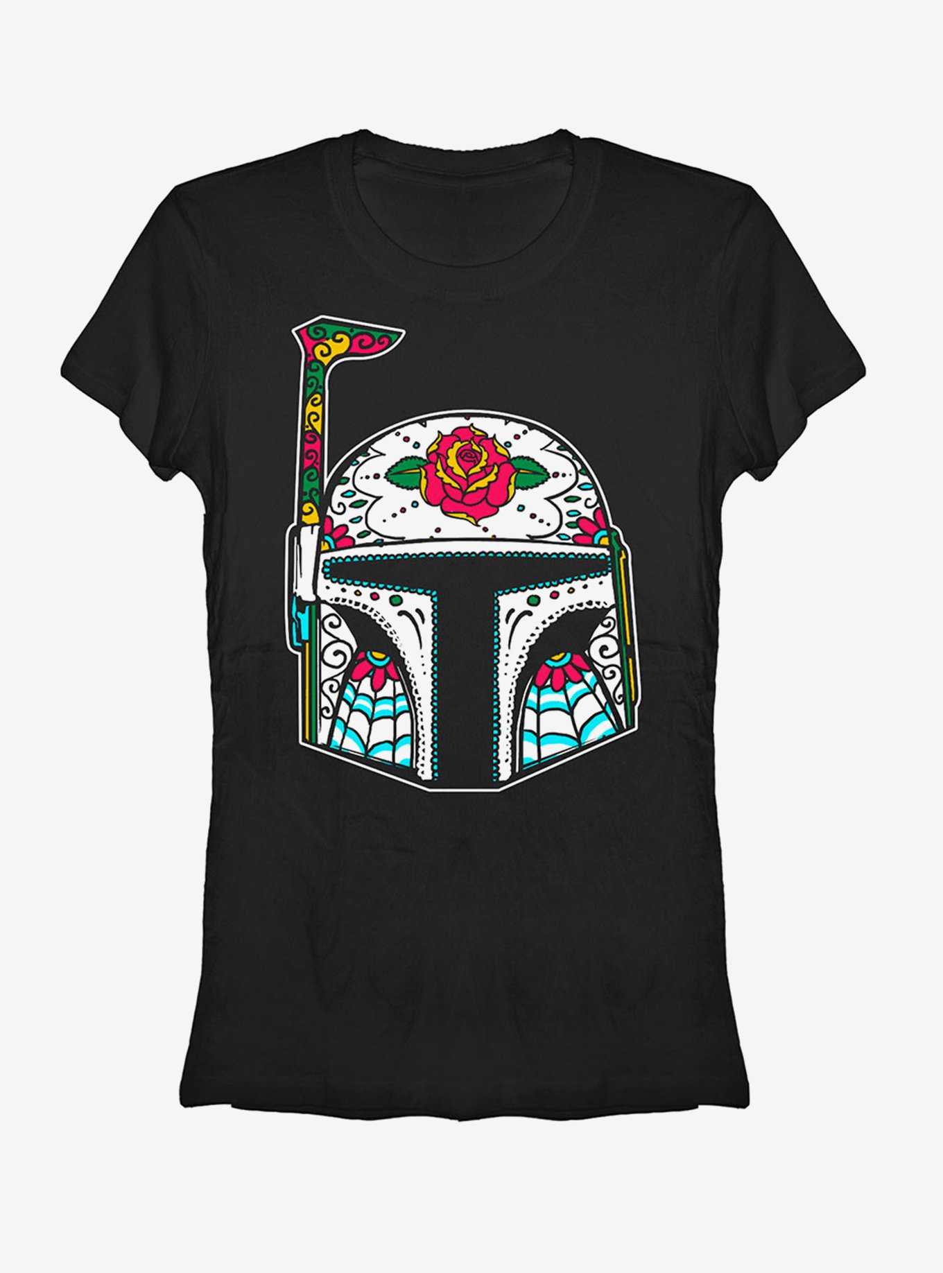 Rose Sugar Skull Boba Fett Girls T-Shirt, , hi-res