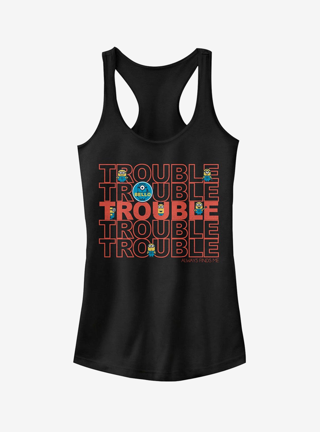 Minion Trouble Girls Tank, , hi-res