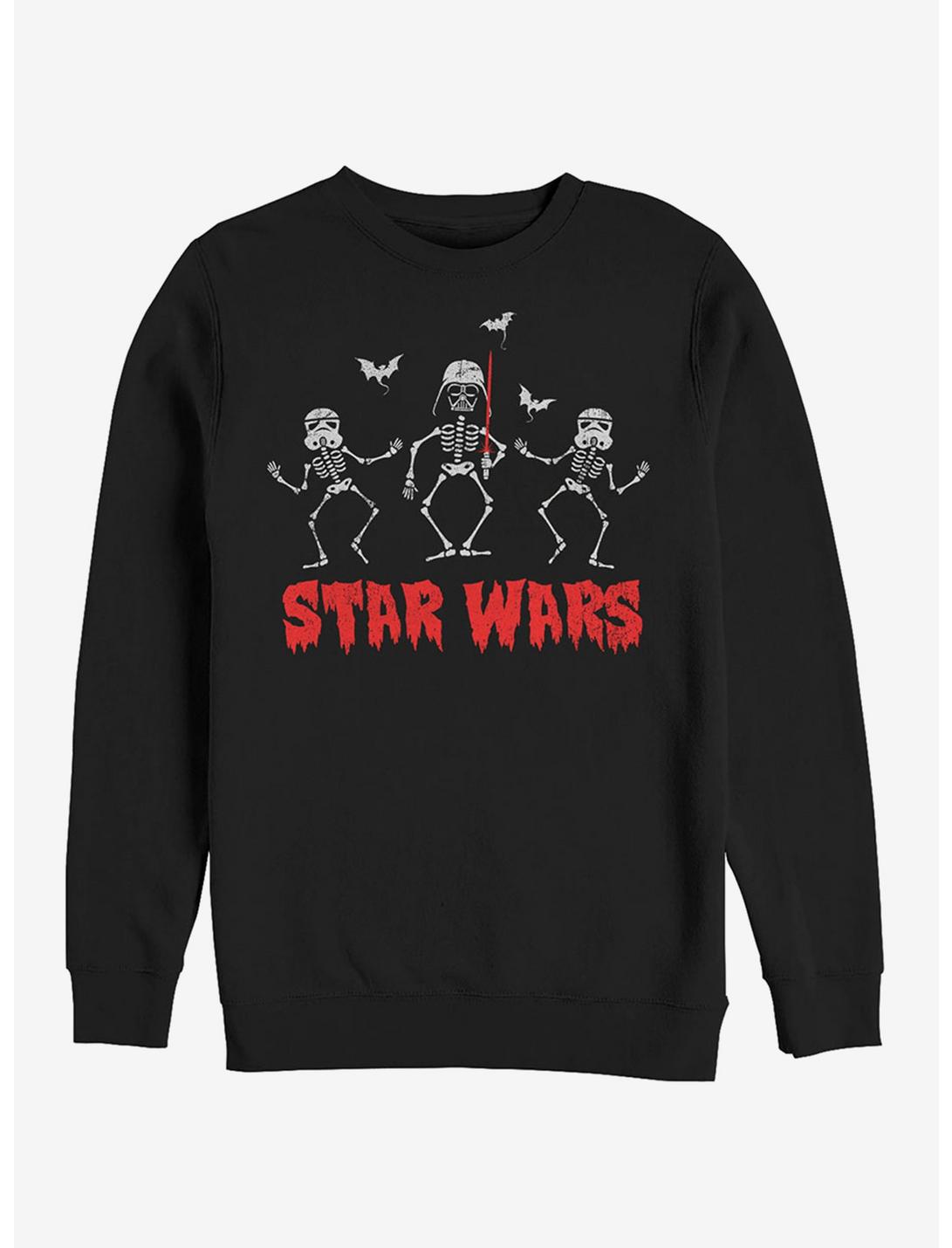 Lucasfilm Halloween Vader Skeletons Sweatshirt, BLACK, hi-res