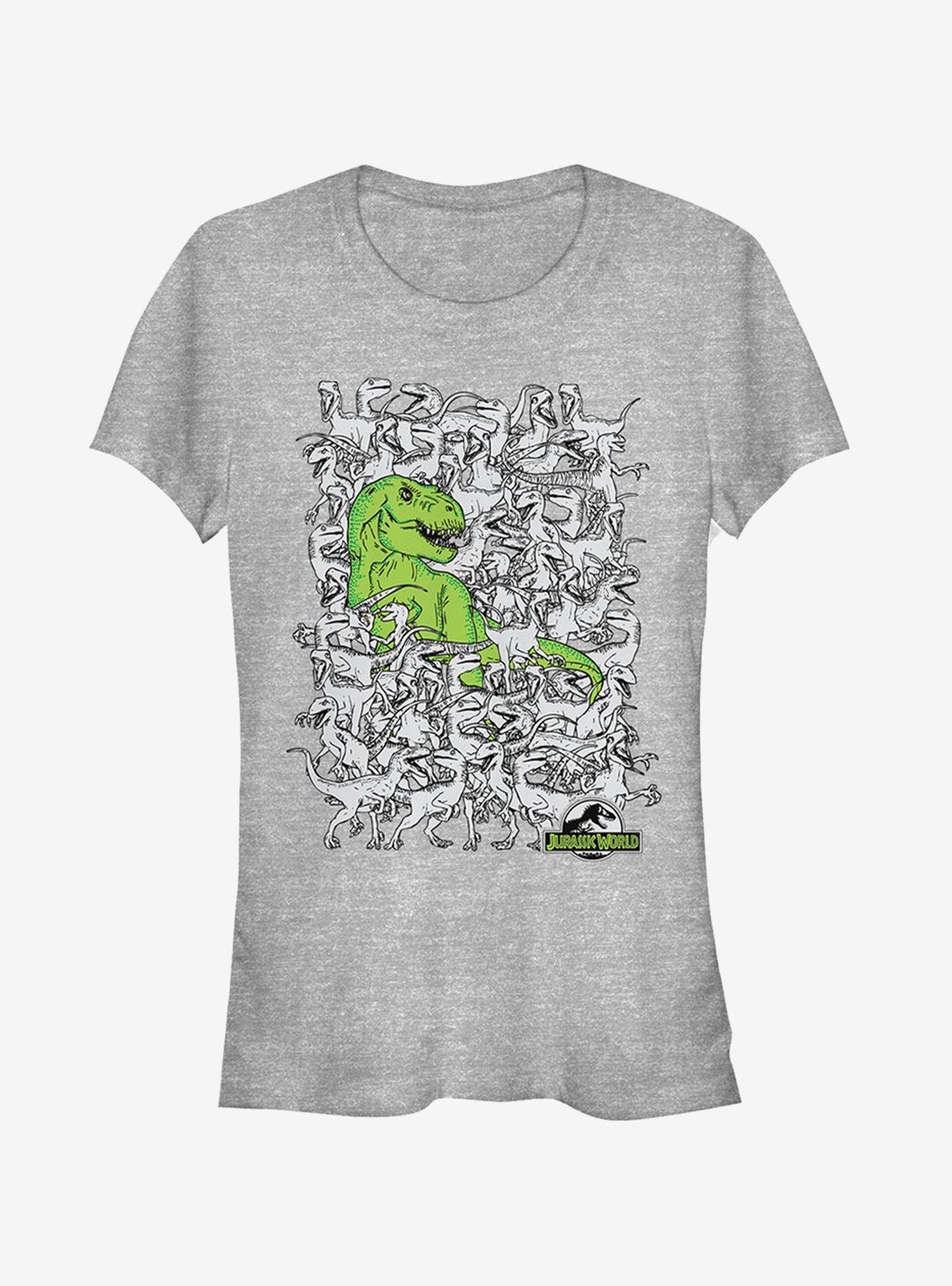 Hidden T. Rex Girls T-Shirt, ATH HTR, hi-res