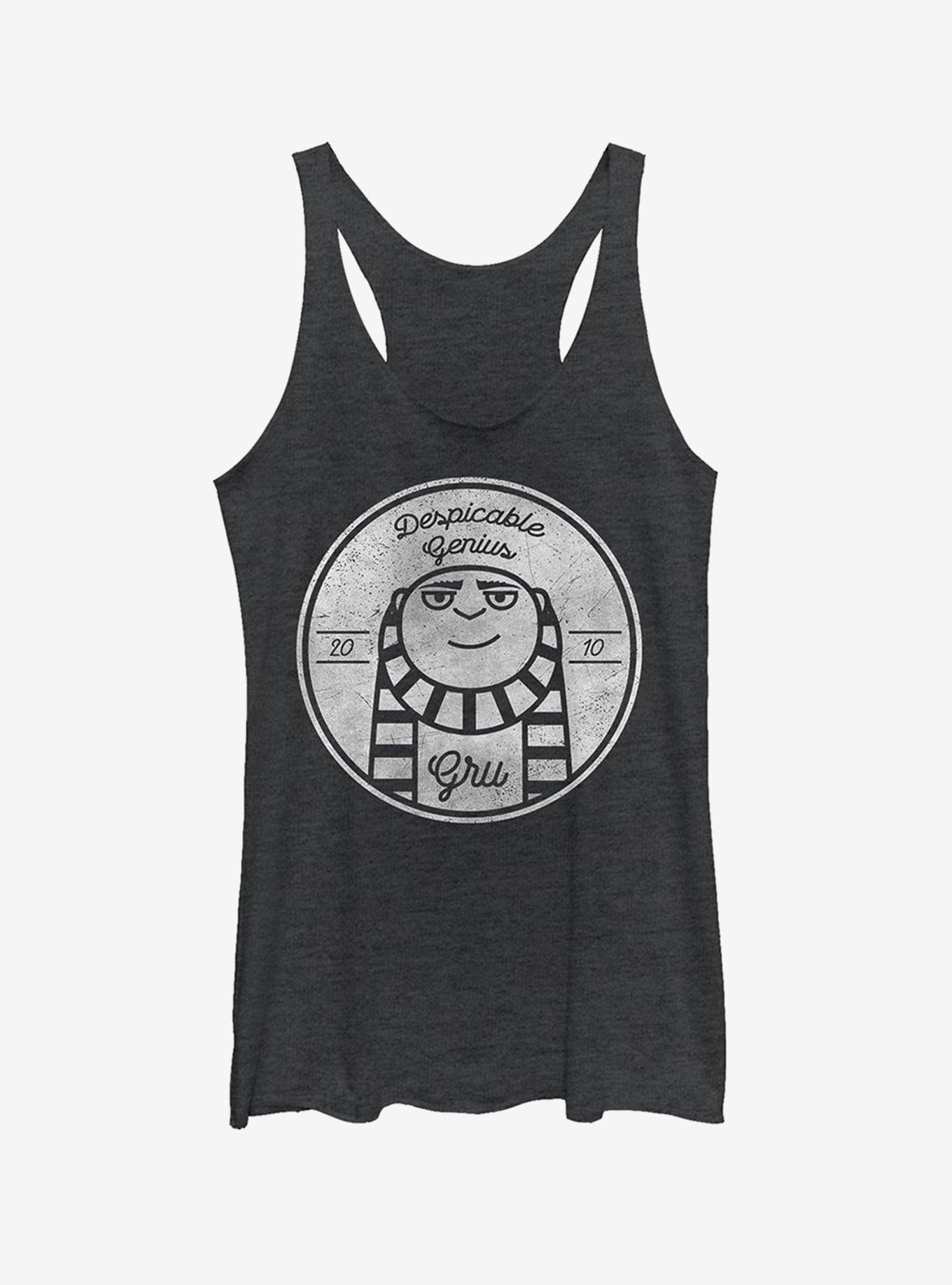 Gru Genius 2010 Girls Tank, BLK HTR, hi-res