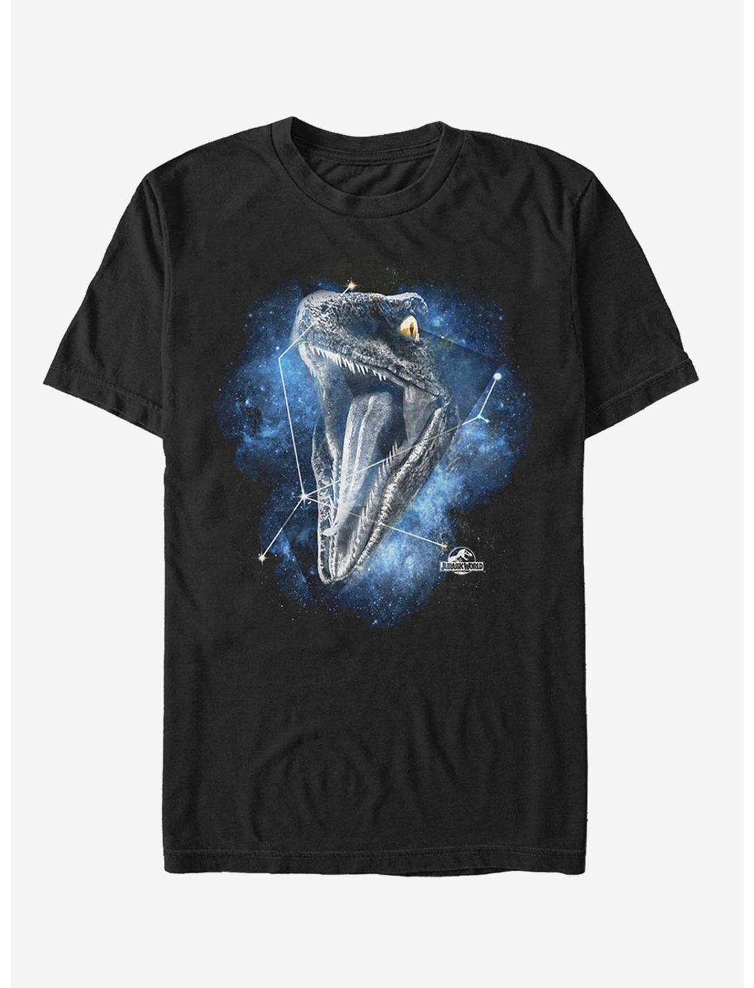 Velociraptor Constellation T-Shirt, BLACK, hi-res
