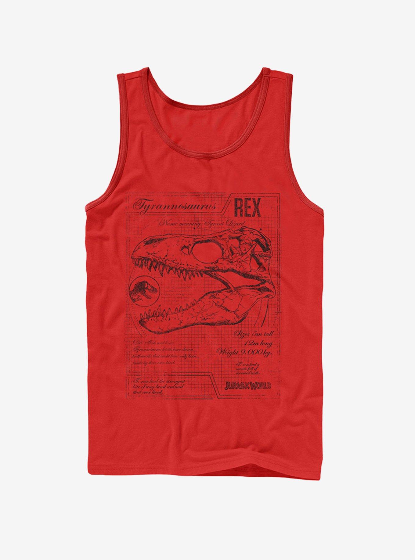 Jurassic World Fallen Kingdom T. Rex Schematics Tank, RED, hi-res