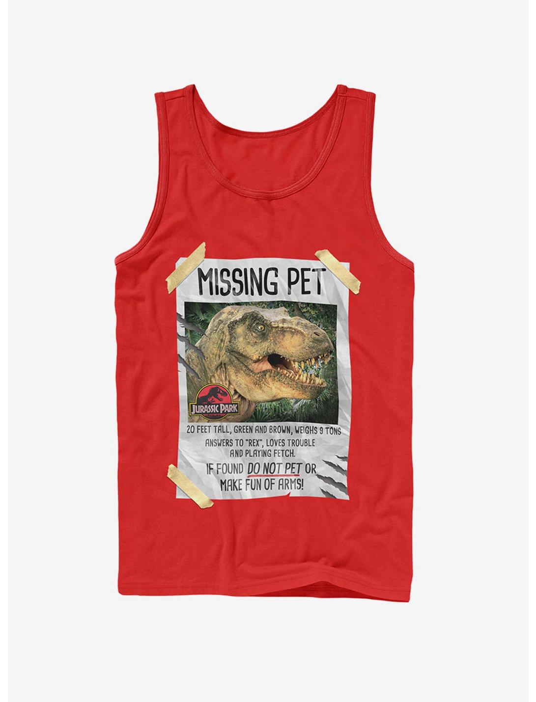 T. Rex Missing Pet Tank, RED, hi-res