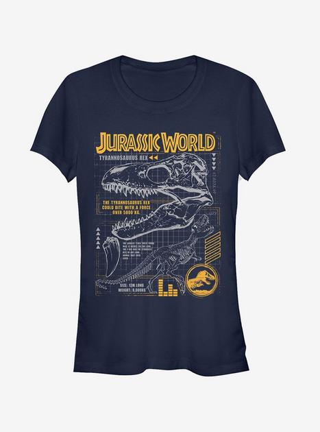 Jurassic World Fallen Kingdom T.Rex Scary Facts Girls T-Shirt - BLUE ...