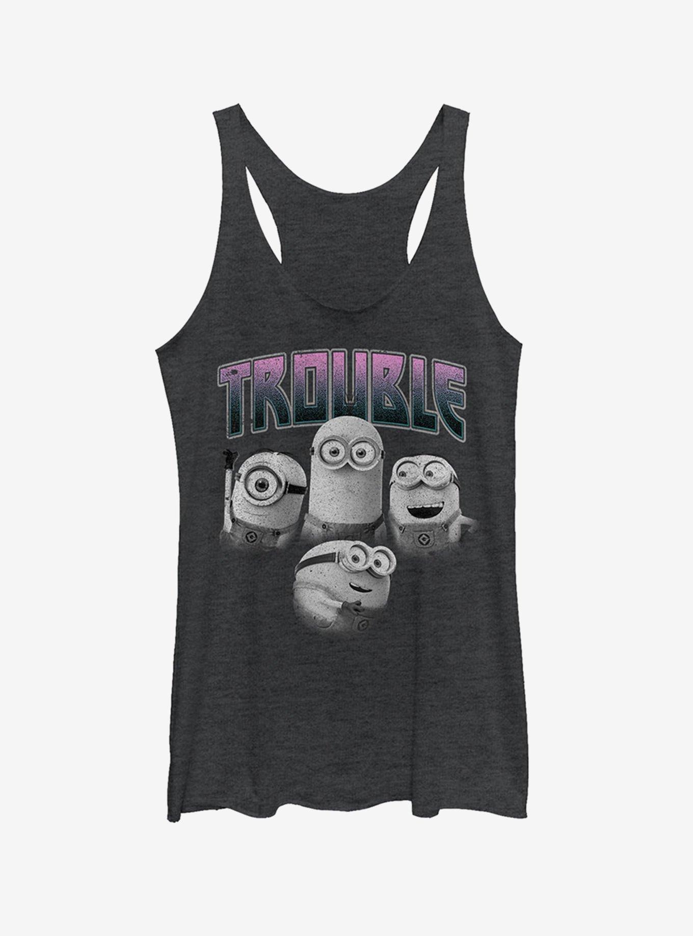 Minion Trouble Friends Girls Tank, , hi-res