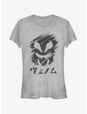 Marvel Venom Japanese Text Character Smudge Girls T-Shirt, , hi-res