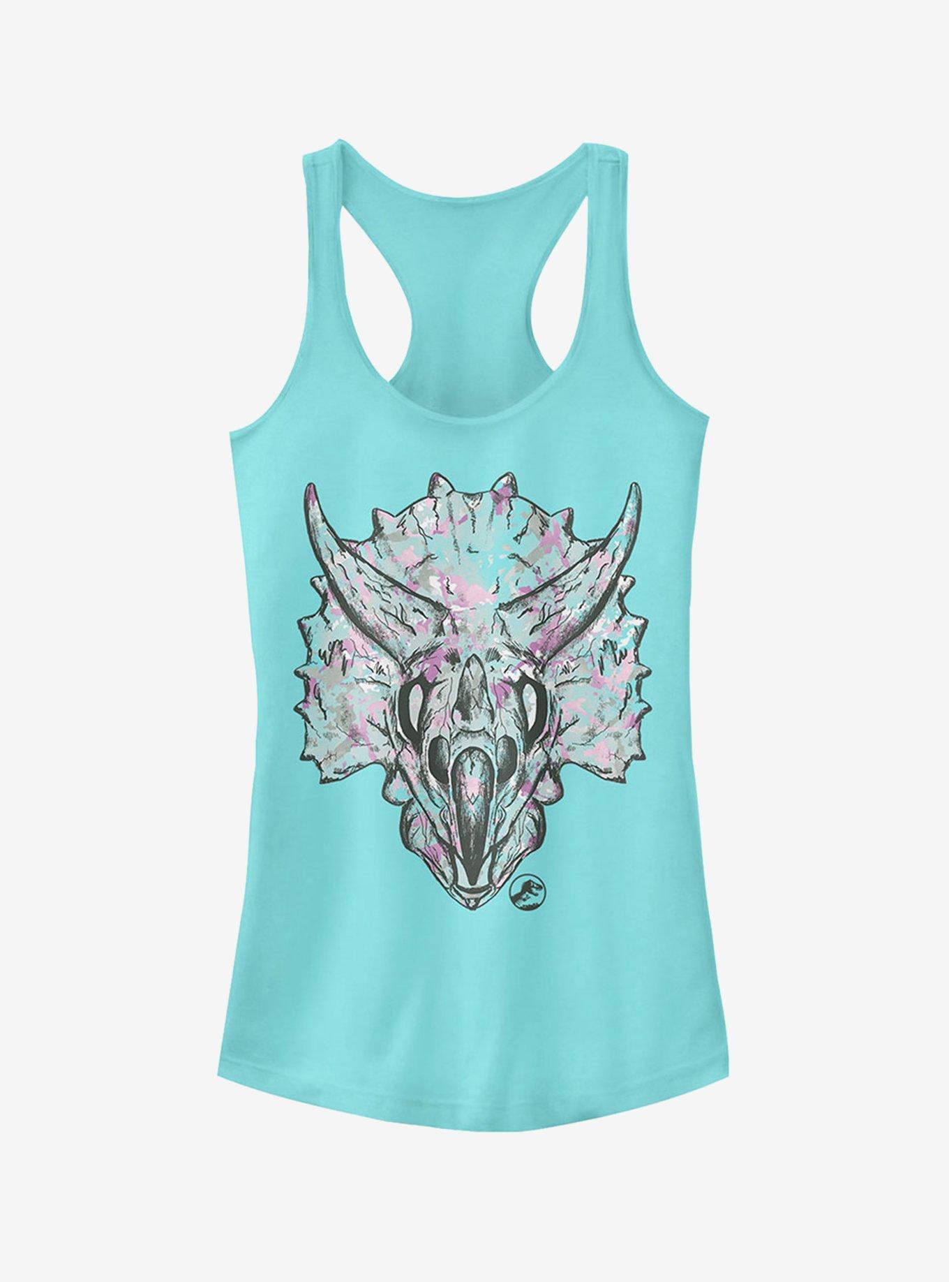 Jurassic World Fallen Kingdom Artistic Triceratops Girls Tank, CANCUN, hi-res