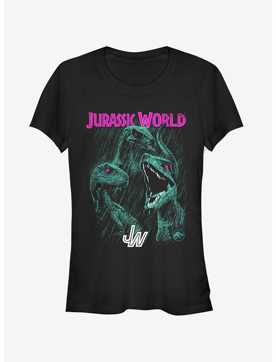 Jurassic World Fallen Kingdom Raptor Eyes Girls T-Shirt, BLACK, hi-res