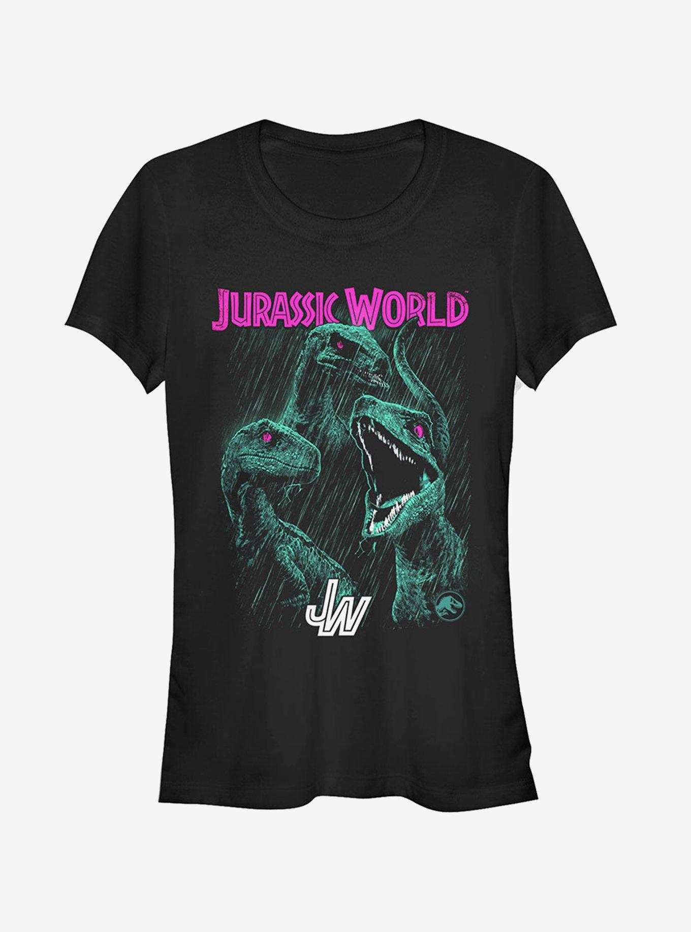 Jurassic World Fallen Kingdom Raptor Eyes Girls T-Shirt, BLACK, hi-res