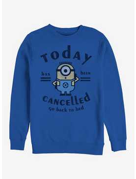 Minion Today Cancelled Sweatshirt, , hi-res