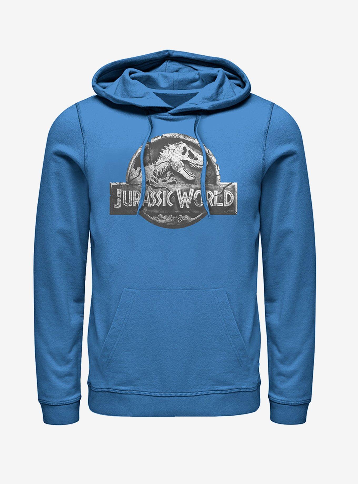 Jurassic World Fallen Kingdom Logo Hoodie, ROYAL, hi-res