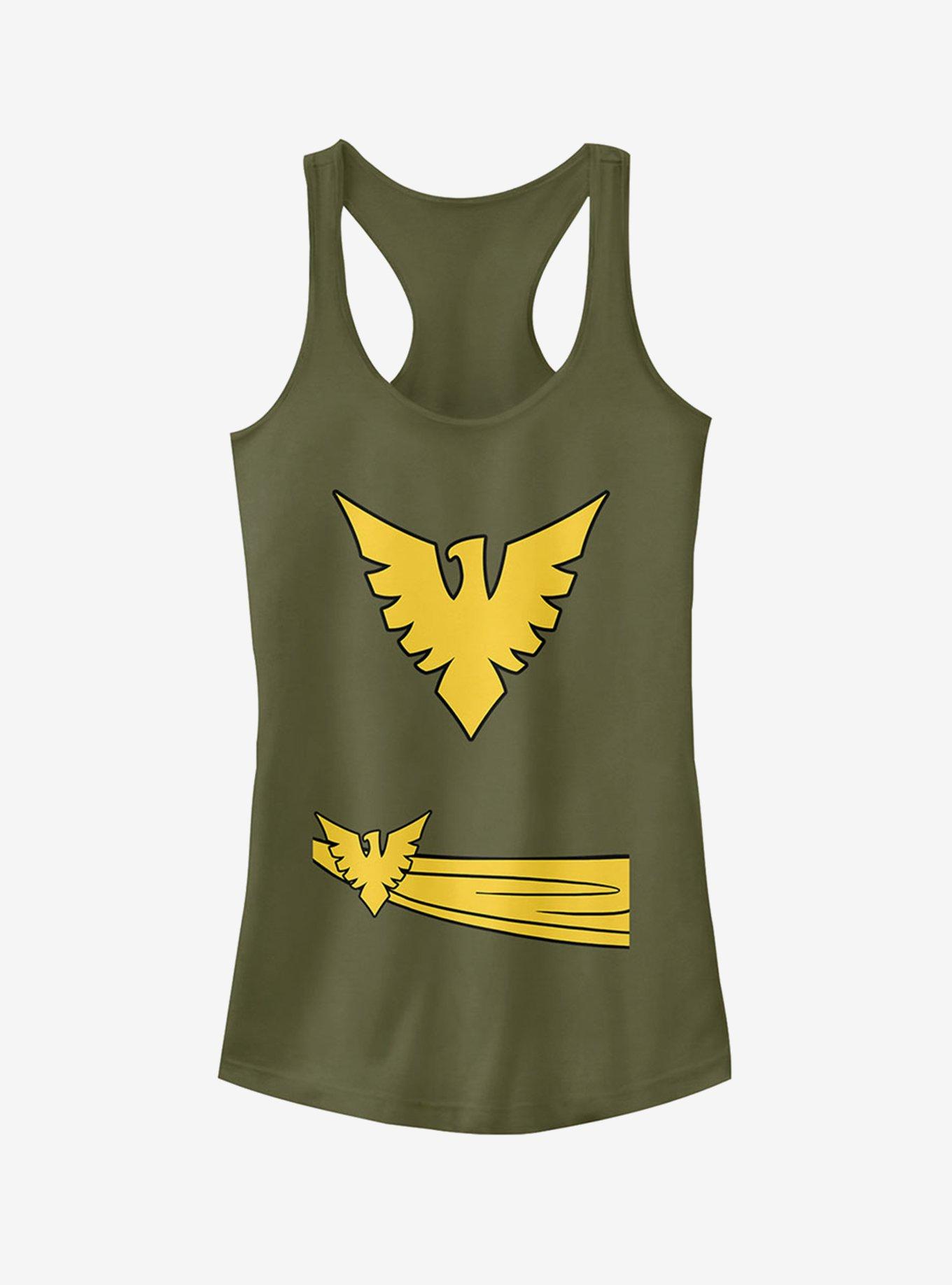 Marvel Halloween X- Men Phoenix Costume Girls Tank, MIL GRN, hi-res