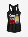 Minion Not Day to Care Girls Tank, BLACK, hi-res