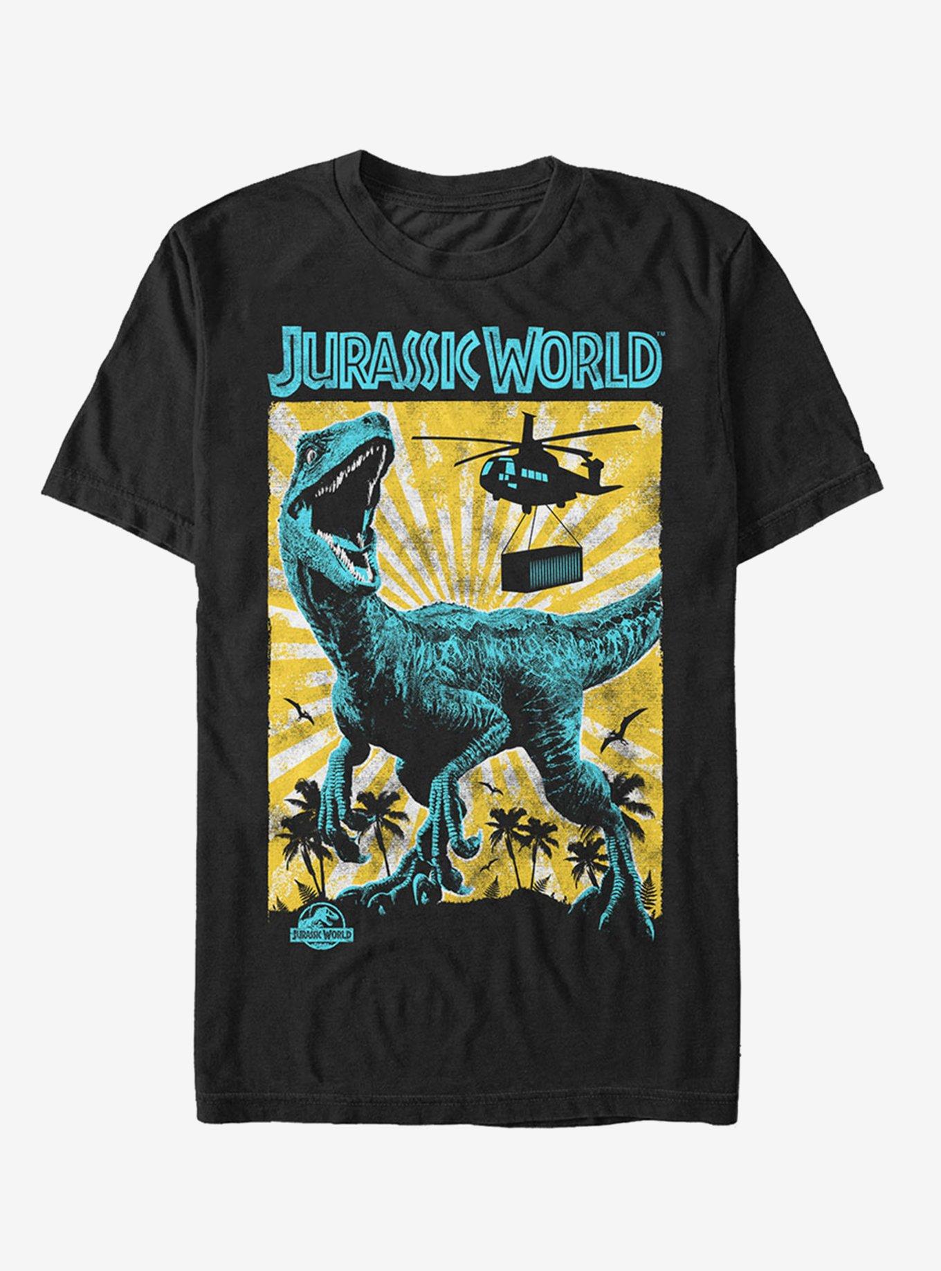 Jurassic World Fallen Kingdom Helicopter Capture T-Shirt, , hi-res