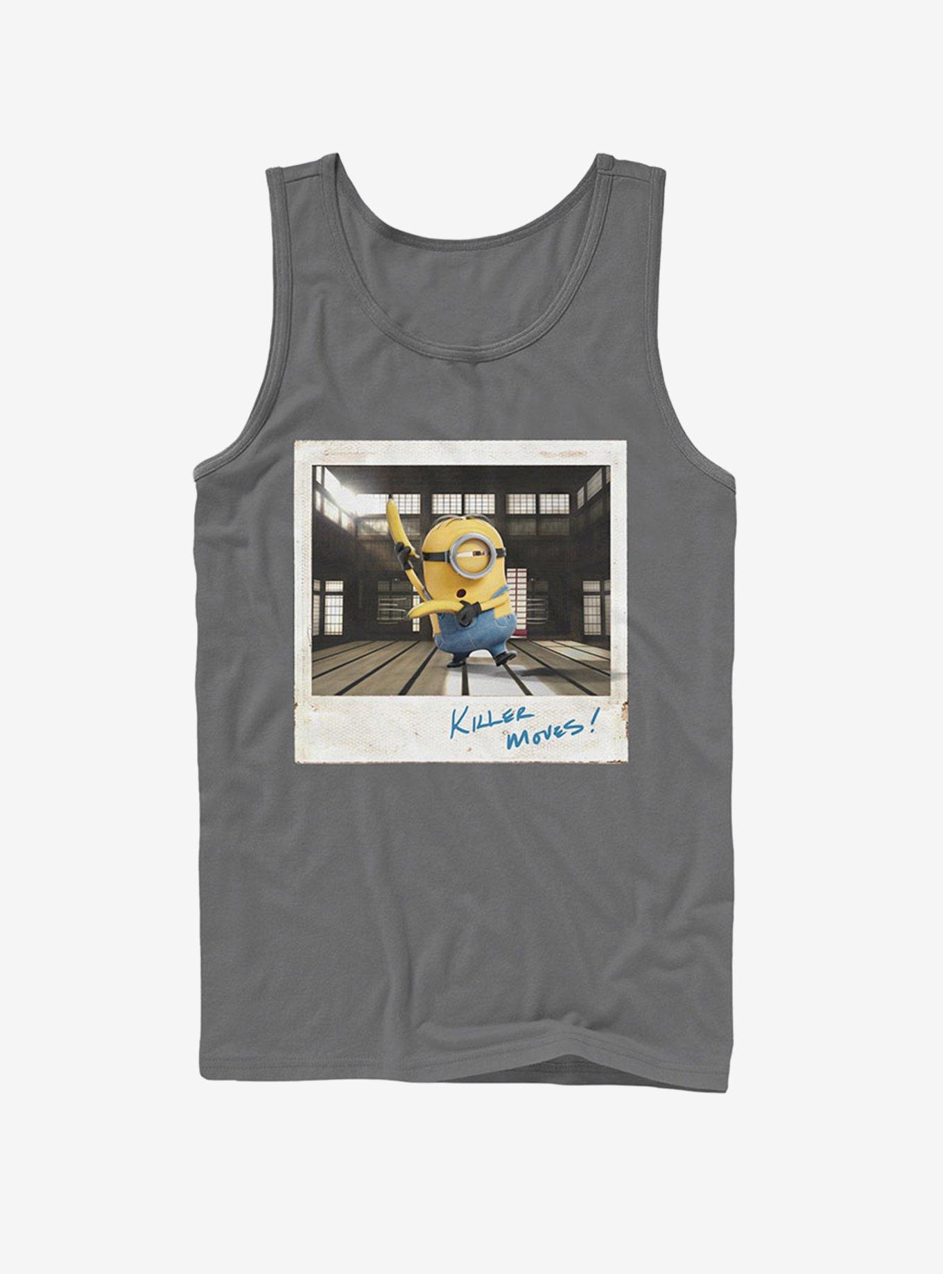 Minion Banana Karate Tank, CHARCOAL, hi-res