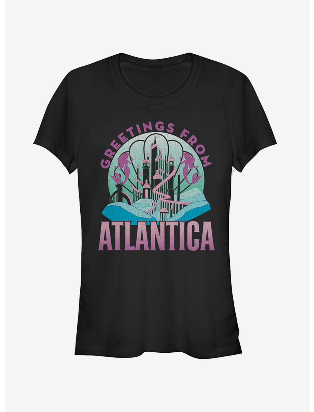 Disney Greetings From Atlantica Girls T-Shirt, BLACK, hi-res