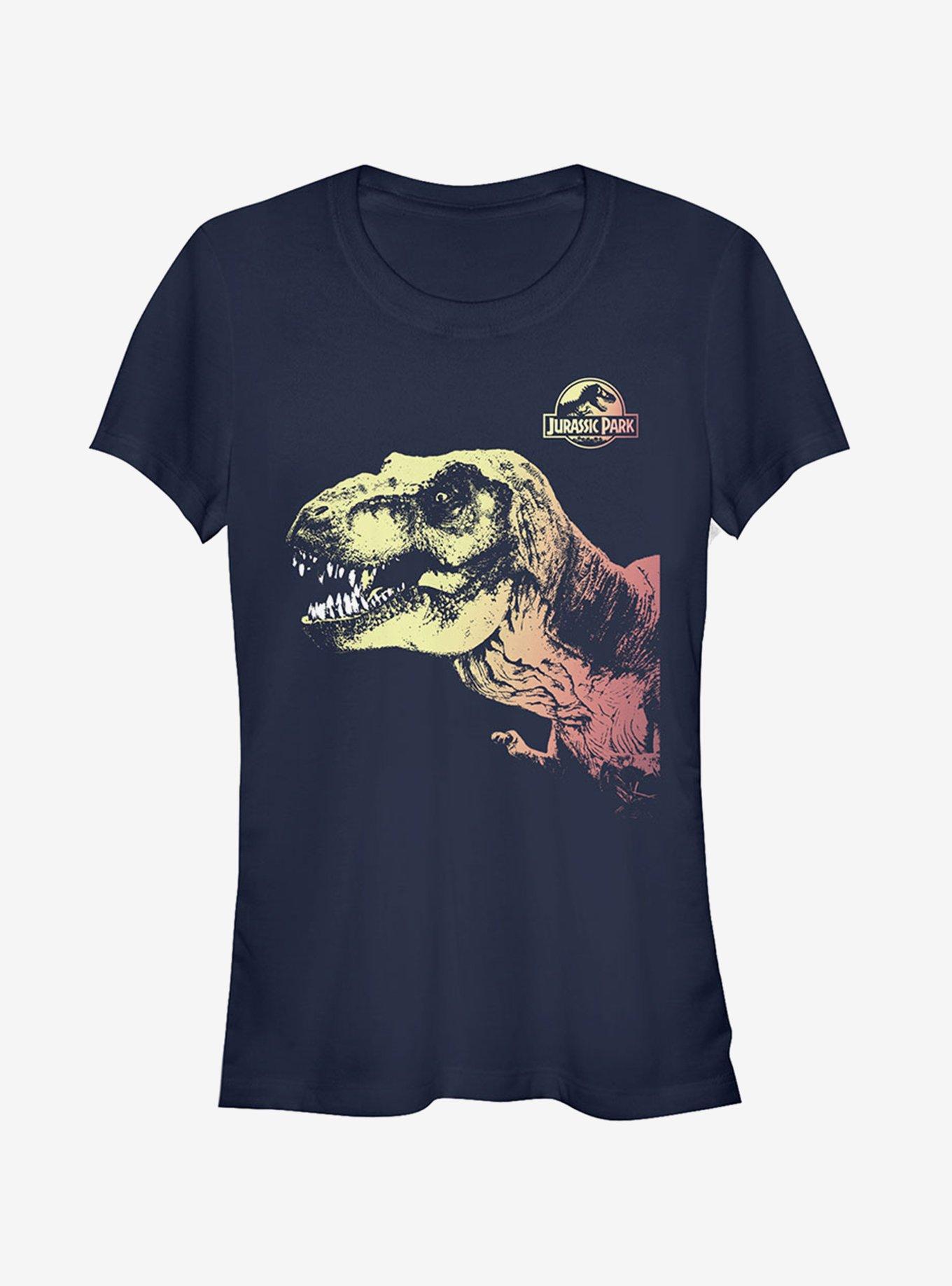 Sneaky T. Rex Girls T-Shirt, NAVY, hi-res