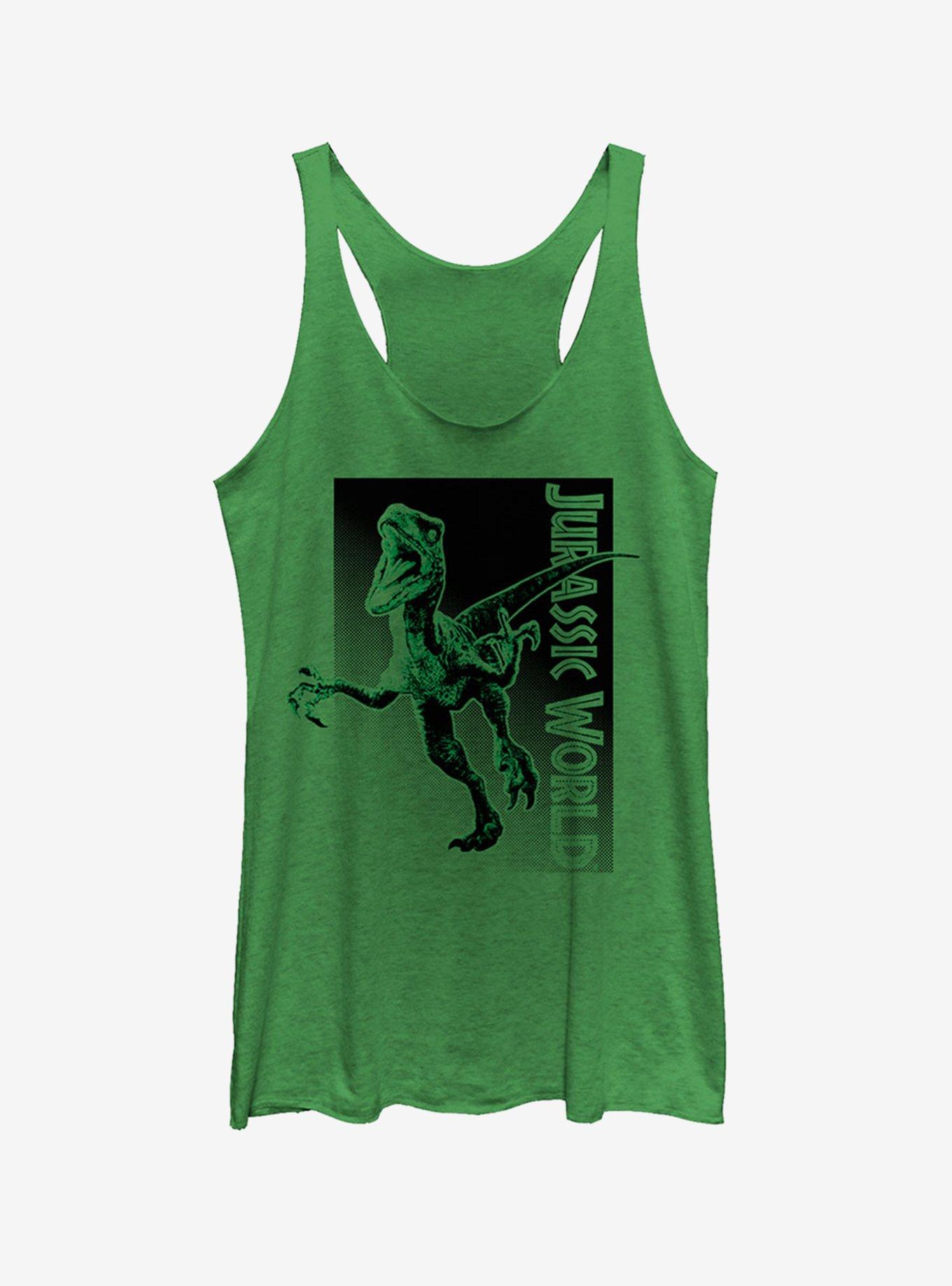 Velociraptor Attack Girls Tank, ENVY, hi-res