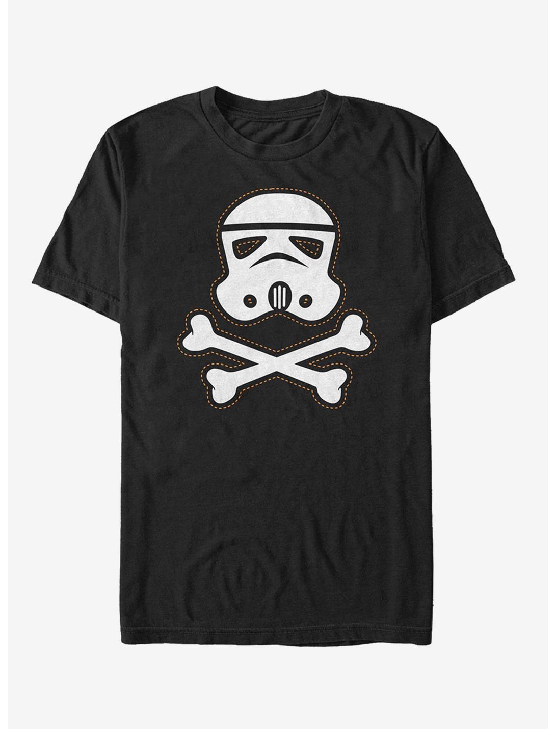 Halloween Stormtrooper Crossbones T-Shirt, BLACK, hi-res