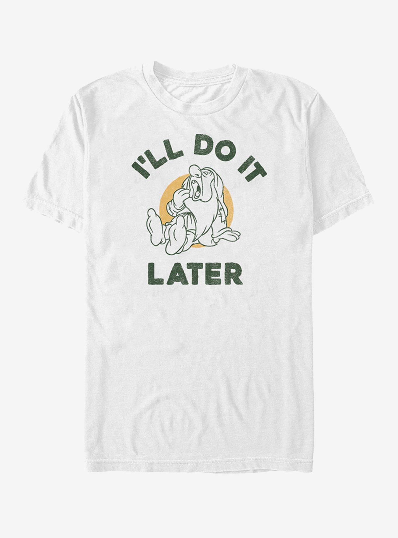 Disney Sleepy Later T-Shirt, WHITE, hi-res