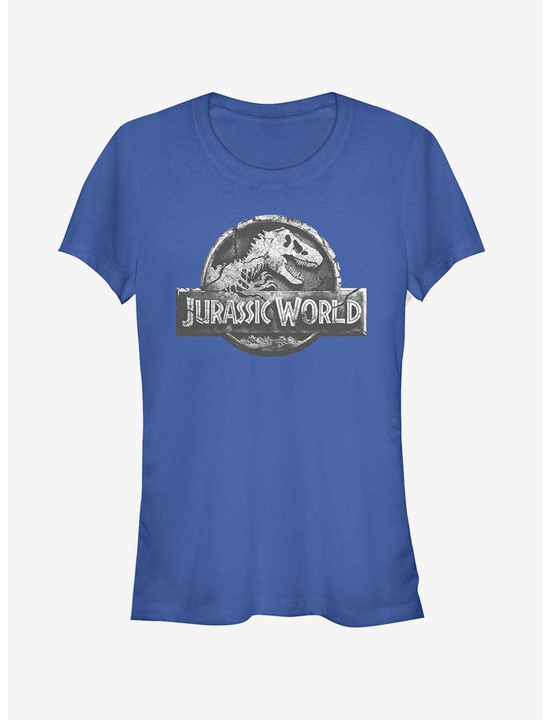 Jurassic World Fallen Kingdom Logo Girls T-Shirt, ROYAL, hi-res