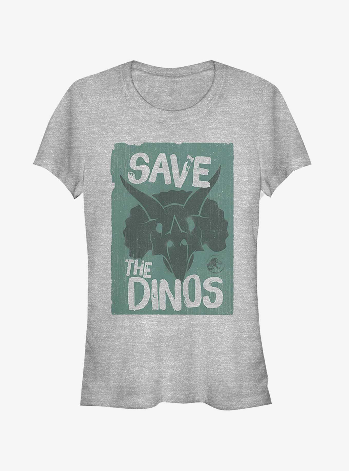 Jurassic World Fallen Kingdom Save the Dinos Cartoon Girls T-Shirt, , hi-res