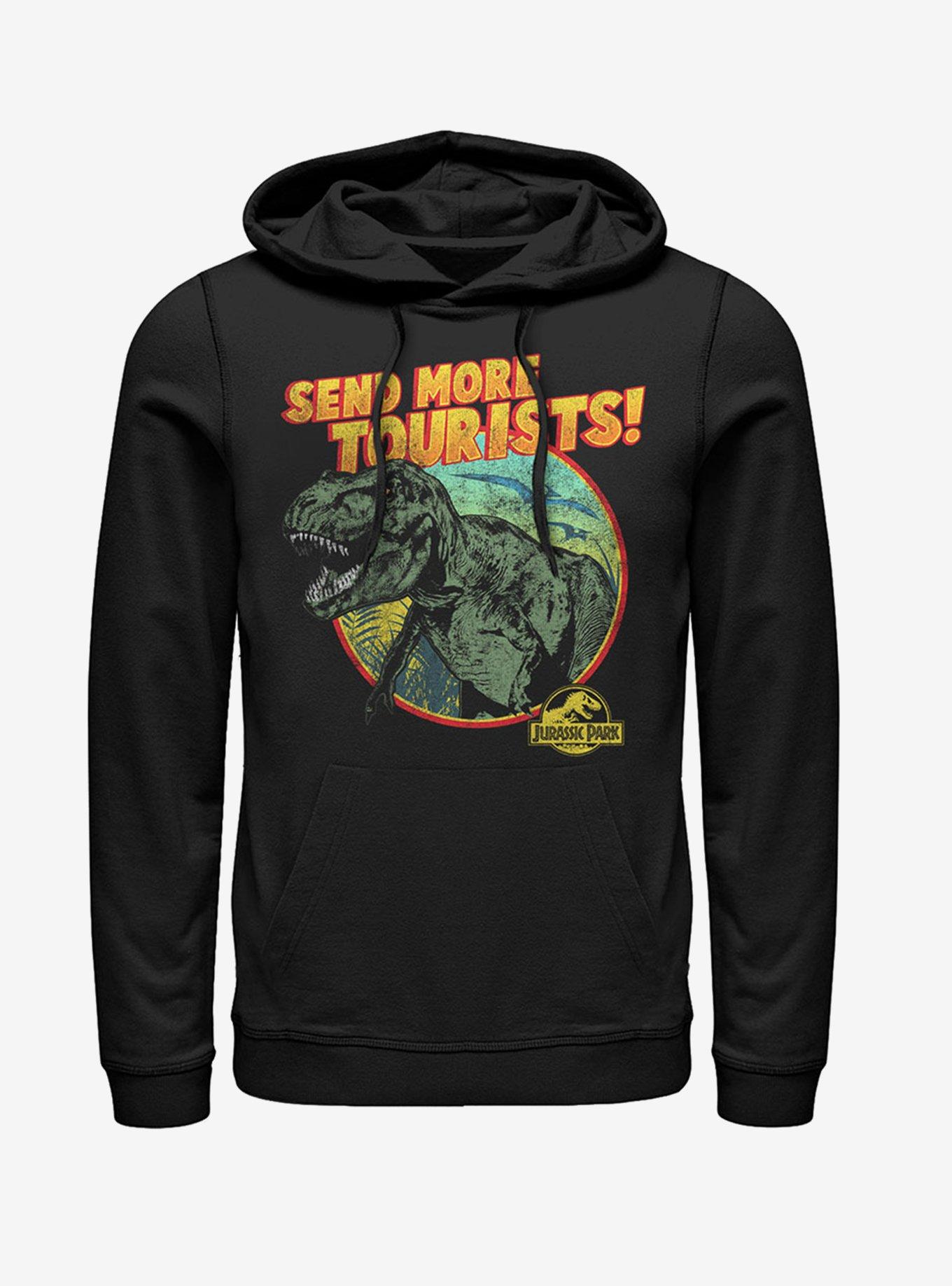 Vintage Send More Tourists Hoodie, BLACK, hi-res