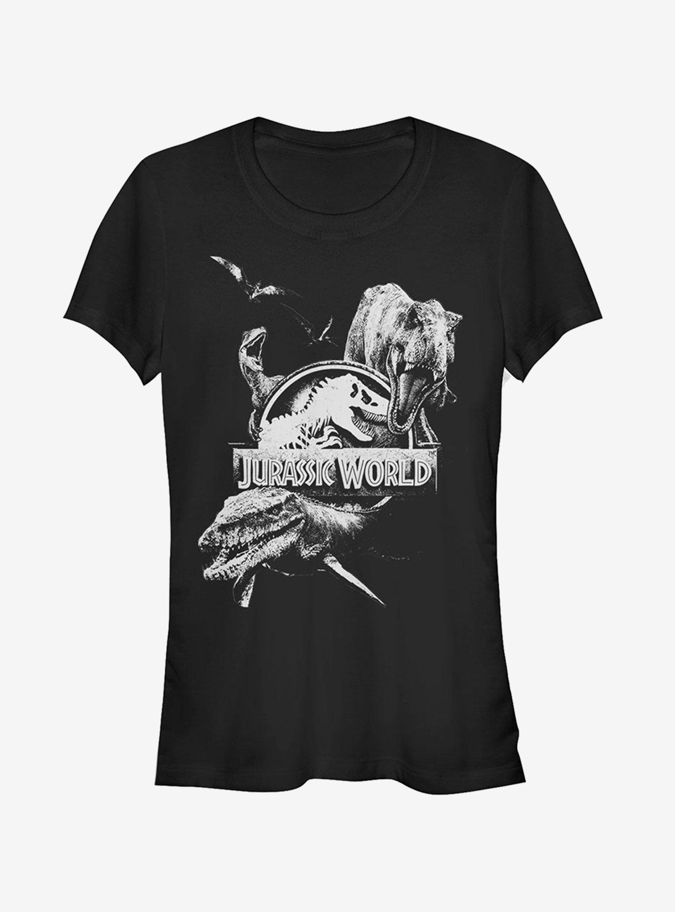 Jurassic World Fallen Kingdom Logo Attack Girls T-Shirt, , hi-res