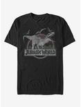 T. Rex and Pterodactyls T-Shirt, BLACK, hi-res