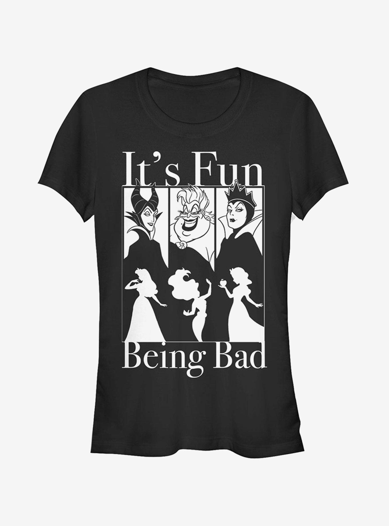 Disney Fun Being Bad Wicked Witches Girls T-Shirt, BLACK, hi-res