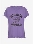 Jurassic World Fallen Kingdom Skull Fossil Girls T-Shirt, PURPLE, hi-res
