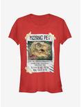 Jurassic Park T. Rex Missing Pet Girls T-Shirt, RED, hi-res