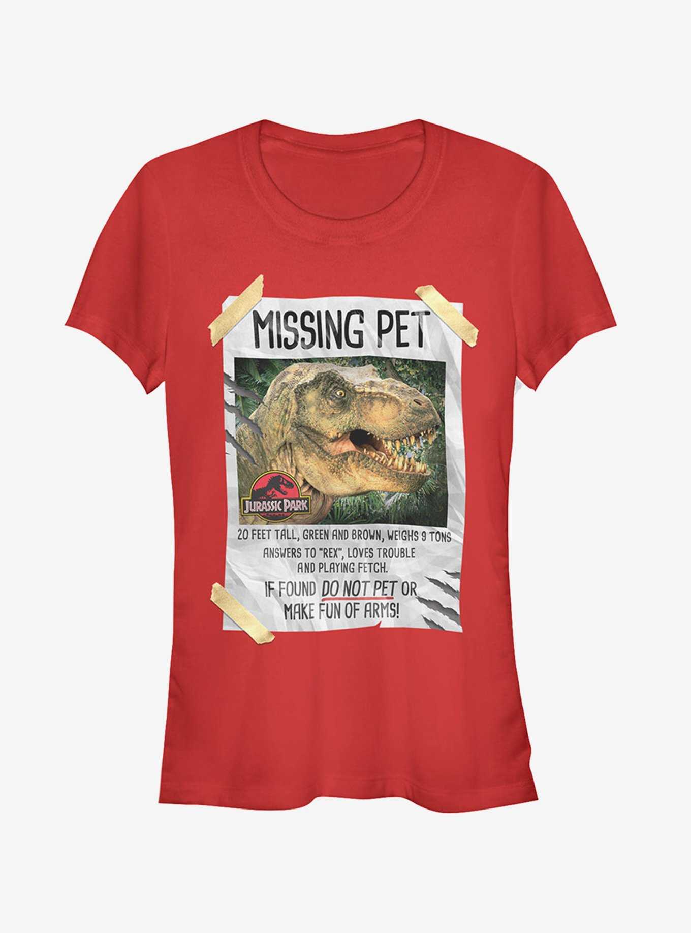 Jurassic Park T. Rex Missing Pet Girls T-Shirt, , hi-res