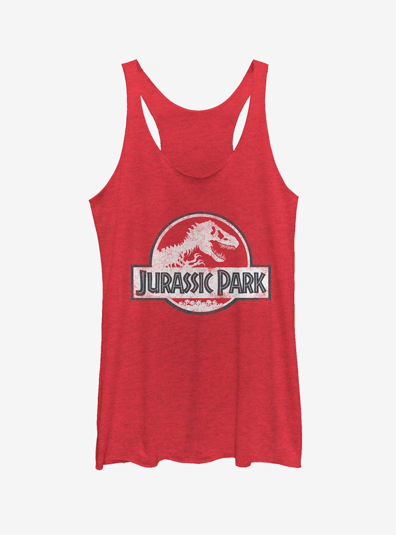 Vintage White Logo Girls Tank, RED HTR, hi-res