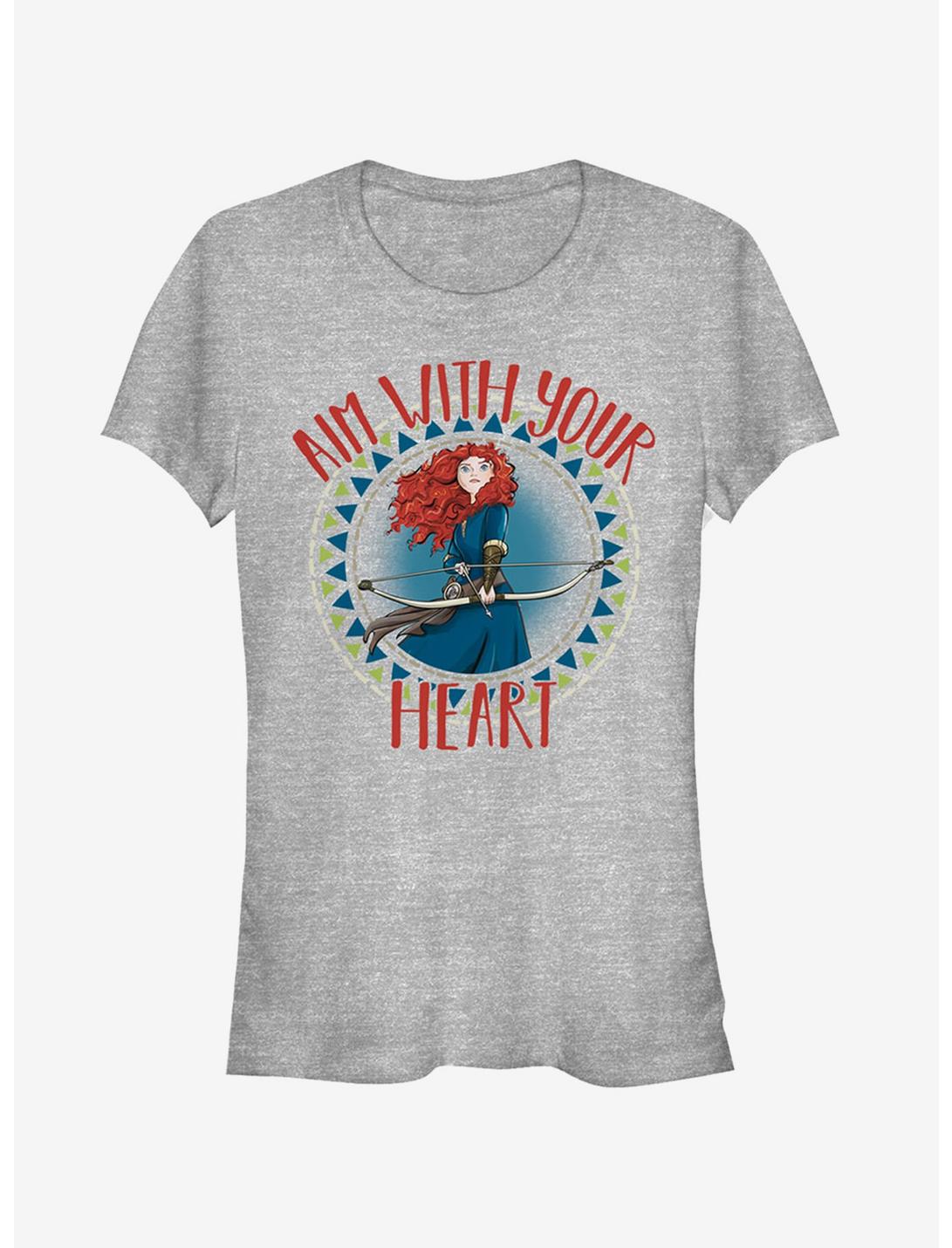 Disney Pixar Brave Merida Aim With Heart Girls T-Shirt, ATH HTR, hi-res