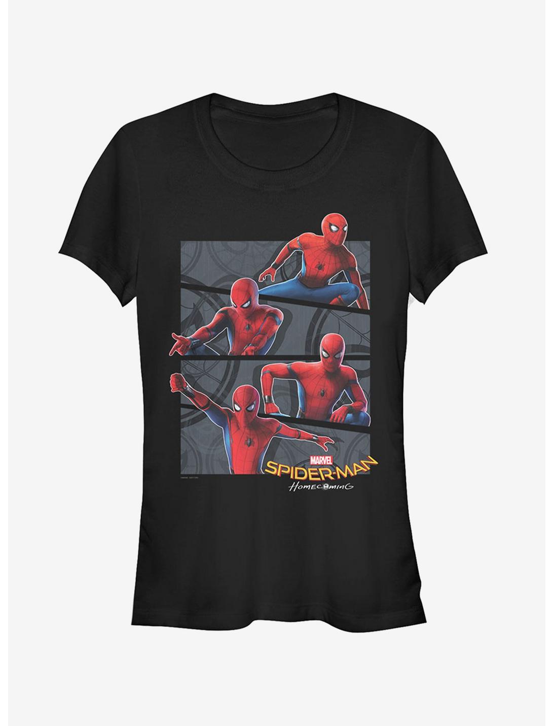 Marvel Spider-Man Homecoming Angle Girls T-Shirt, BLACK, hi-res